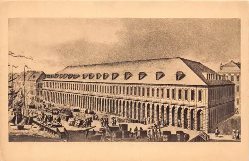 Russland St Petersburger Börse Vintage Postkarte