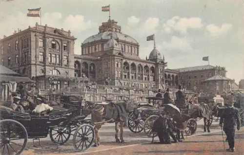 L259 Niederlande Gravenhage Kurhaus Kutsche Vintage Postkarte