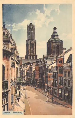 L259 Niederlande Utrecht. Steenweg Vintage Postkarte