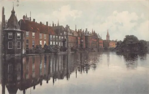 L259 Niederlande Gravenhage Hofvijver Vintage Postkarte