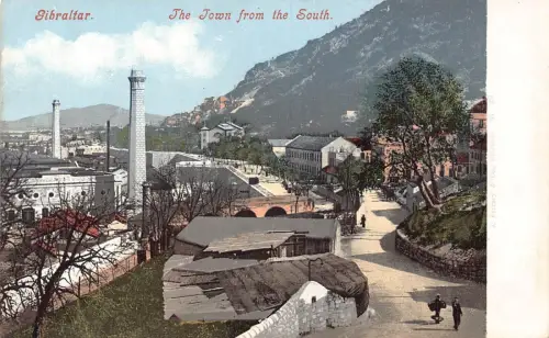 L256 Gibraltar Die Stadt aus dem Süden. alte Postkarte