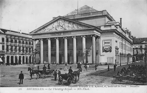 L258 Belgien BRUXELLES - Le Théâtre Royal. - ND. Fotokutsche Vintage Postkarte