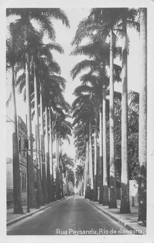 L251 Brasilien Rua Paysandu, Rio de Janeiro. alte Postkarte