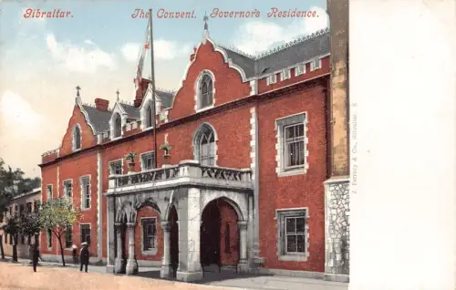 L256 Gibraltar The Convent. Residenz des Gouverneurs. alte Postkarte