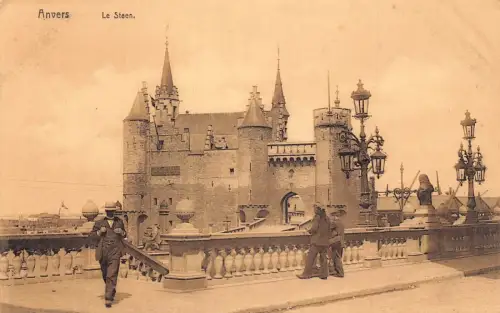 L258 Belgien Anvers - Le Steen. alte Postkarte