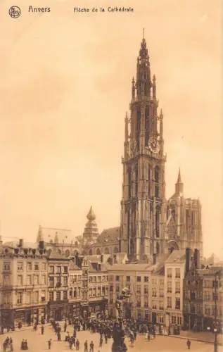 L258 Belgien Anvers - Flêche de la Cathédrale Vintage Postkarte