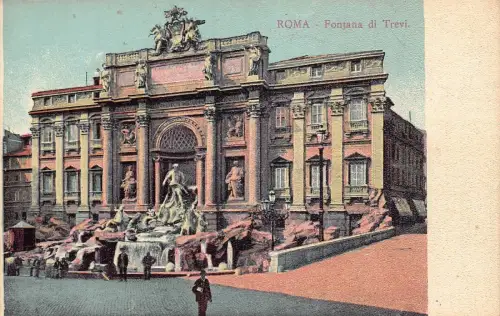 L257 Italien ROM - Fontana di Trevi. alte Postkarte