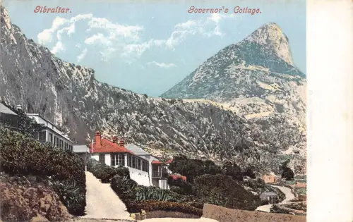 L256 Gibraltar Governor's Cottage. alte Postkarte