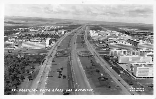 L250 Brasilien BRASILIEN - VISTA AÉREA DAS AVENIDAS Vintage Postkarte
