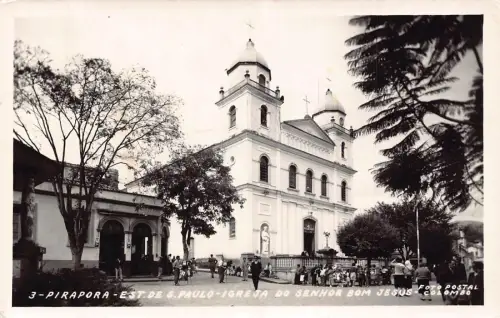 L251 Brasilien 1963 PIRAPORA-EST.DE S.PAULO-IGREJA DO DO SENHOR BOM JESUS Postkarte