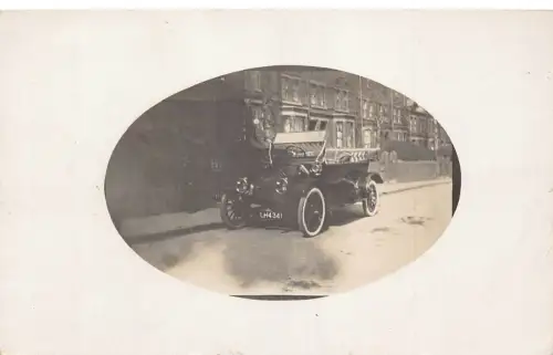 L040 Cabrio Auto Sozialgeschichte Echtfoto Postkarte