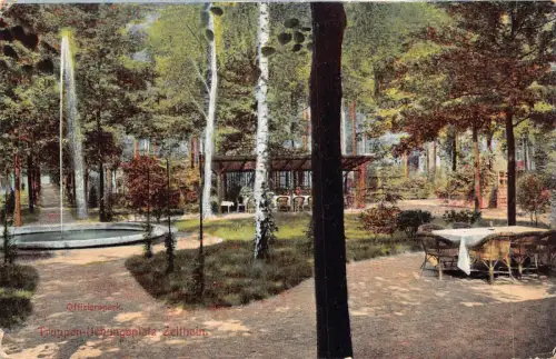 L023 Deutschland 1917 Offizierpark Zeithain Soldatenbrief WWI Vintage Postkarte