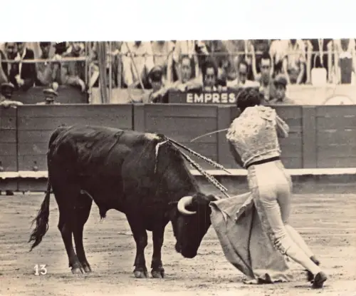 L044 Spanien Corrida de Toros Stierkampf Echtfoto Postkarte