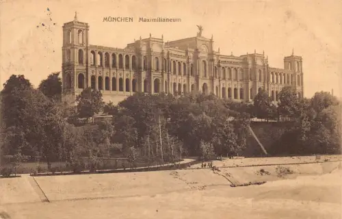 A164 Deutschland 1910 München Maximilianeum alte Postkarte