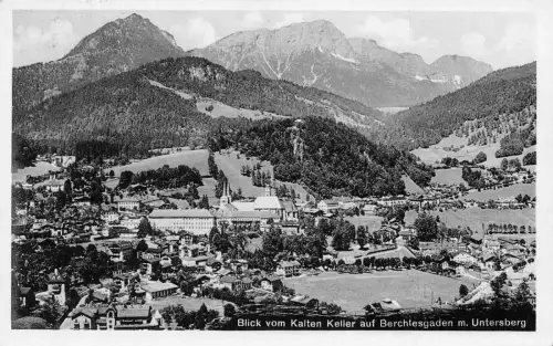 A165 Deutschland 1936 Ansicht aus Kalten Keller von Berchtesgaden Untersberg Postkarte