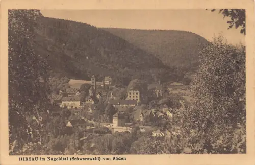 A165 Deutschland Hirsau im Nagoldtal Schwarzwald aus Süd Postkarte