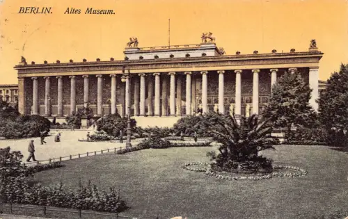 A165 Deutschland 1912 Berlin Altes Museum Vintage Postkarte