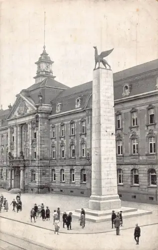 A161 Deutschland 1925 Karlsruhe 109er Denkmal Vintage Postkarte