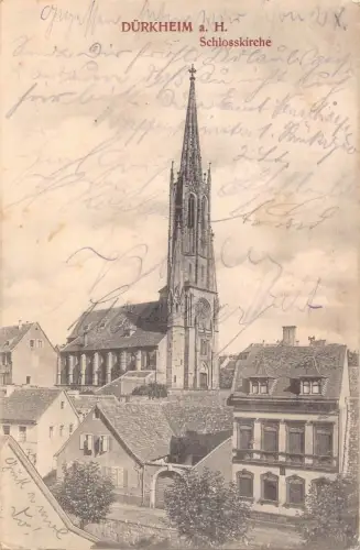 A162 Deutschland Dürkheim a H Schlosskirche Schlosskirche Vintage Postkarte