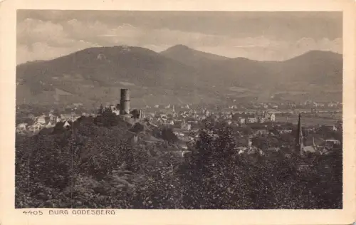 A144 Deutschland Rhein Burg Schloss Godesberg Vintage Postkarte