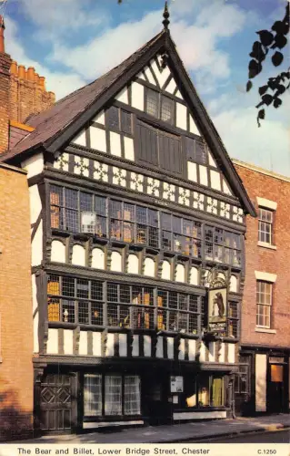 L236 England 1981 Chester The Bear and Billet Hotel Lower Bridge Straßenpostkarte