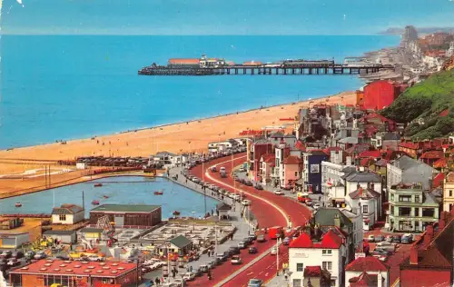 L237 England 1975 Altstadt von East Hill Hastings Vintage Postkarte