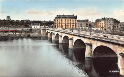 L237 Frankreich 1961 Roanne Loire Le Pont sur la Loire Vintage Postkarte