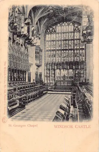L238 England St Georges Chapel Windsor Castle Vintage Postkarte