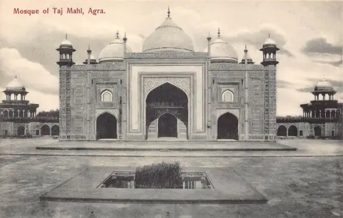 L378 Indien Moschee Taj Mahal Agra Vintage Postkarte