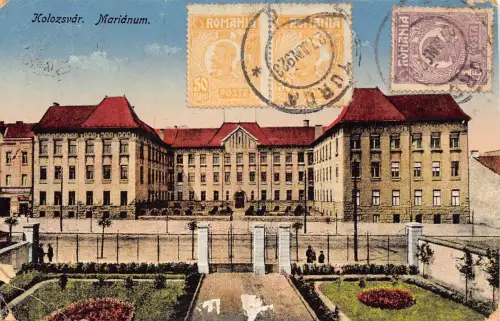 L412 Rumänien 1923 Cluj Napoca Kolozsvar Marianum Postkarte