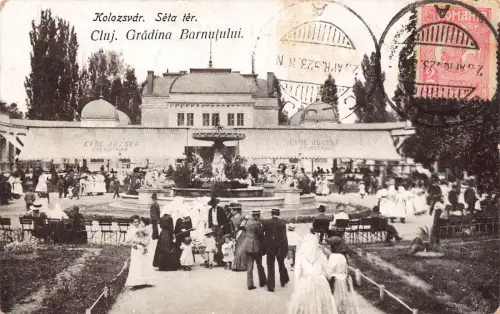 L412 Rumänien 1923 Cluj Napoca Kolozsvar Gradina Barnutului Postkarte