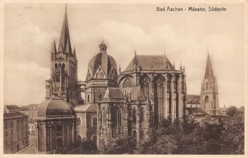A139 Deutschland 1932 Bad Aachen Münster Süd Vintage Postkarte