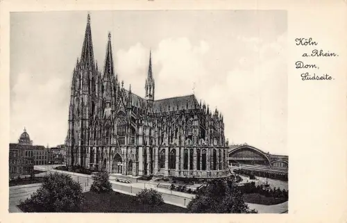 A138 Deutschland Köln Köln a Rhein Dom Südansicht Vintage Postkarte