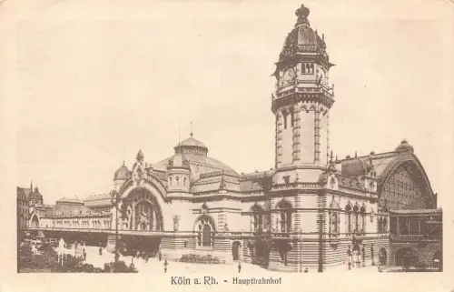 A138 Deutschland Köln a Rh Hauptbahnhof Hauptbahnhof Vintage Postkarte