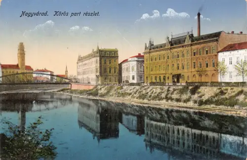 B300 Rumänien Oradea Nagyvarad Koros Teil Reszlet Crisul Industriebrücke Postkarte
