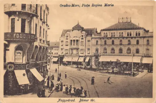B300 Rumänien Oradea Nagyvarad 1928 Bemer Ter Fogorvos Hoch Shops Piata Postkarte