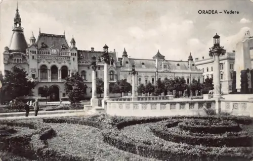 B300 Rumänien Oradea Nagyvarad Vedere Piata Unirii Platz Postkarte