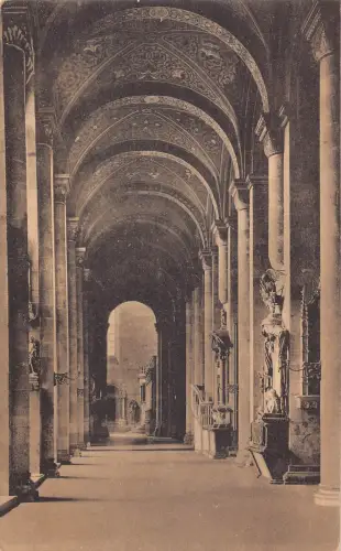 A136 Deutschland Der Dom zu Mainz Südliches Seitenschiff Dom Vintage Postkarte