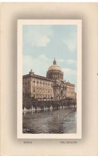 A136 Deutschland Berlin Kgl Schloss Schloss Passepartout Vintage Postkarte