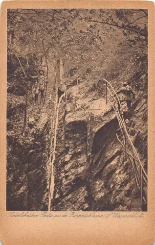A135 Deutschland Niederlahnstein Ruppertsklamm Wasserschlucht Vintage Postkarte