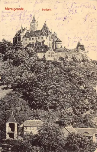 A135 Deutschland 1910 Schloss Wernigerode Vintage Postkarte