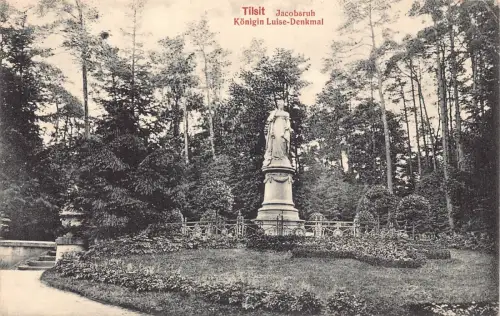 A133 Russland 1915 Feldpost 1. Weltkrieg Sovetsk Tilsit Jacobsruh Luise Königin Postkarte