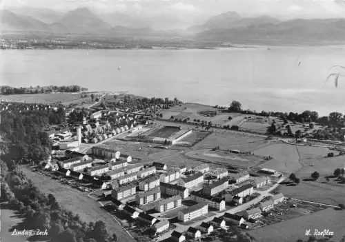 A132 Deutschland 1960 Lindau-Zech W Roessler Luftaufnahme Vintage Postkarte