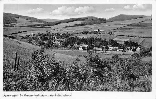 A131 Deutschland Sommerfrische Wiemeringhausen Hochsauerland Vintage Postkarte