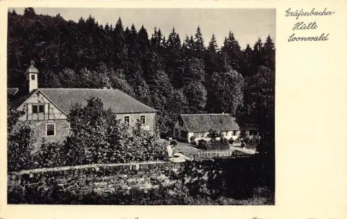 A131 Deutschland 1937 Graefenbacher-Hütte Sonnwald Vintage Postkarte