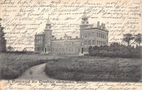 A134 Belgien 1904 Pensionnat Ursulines Allemandes Bautte alte Postkarte