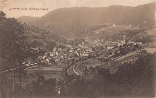 L193 Deutschland Alpirsbach i Schwarzwaldbahn Vintage Postkarte