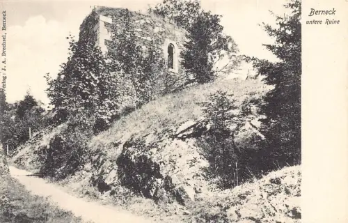L208 Deutschland Berneck Untere Ruine Untere Ruine Vintage Postkarte