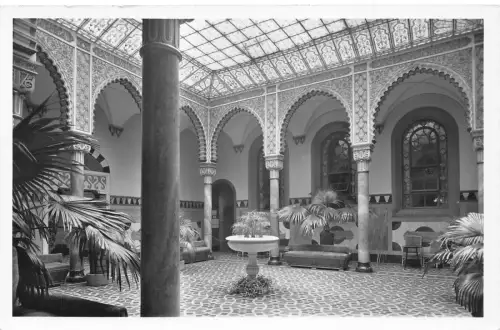L193 Deutschland Wilbad im Schwarzwald Warteraum im Eberhardsbad RPPC Postkarte