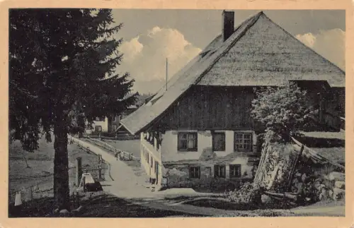 L207 Deutschland Schwarzwaldhaus Haus Vintage Postkarte